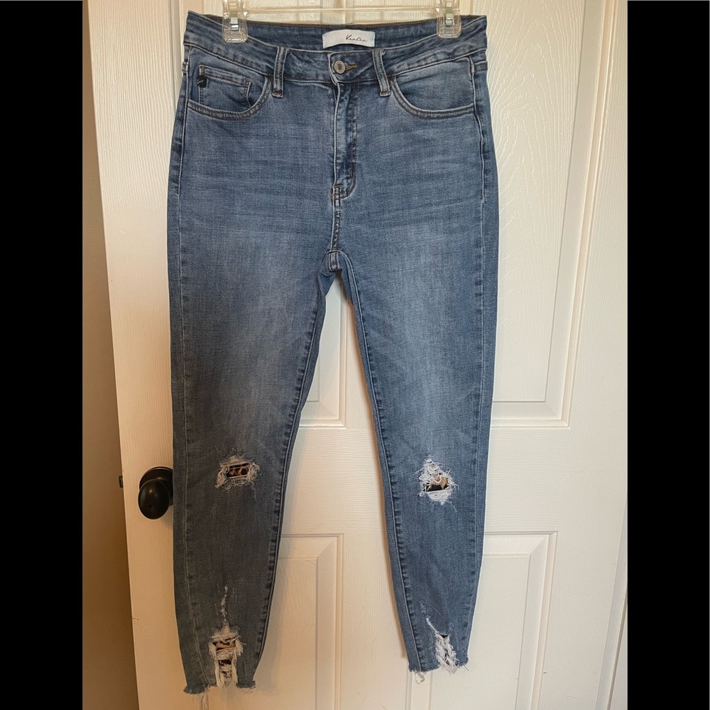 Kancan Jeans with leopard
